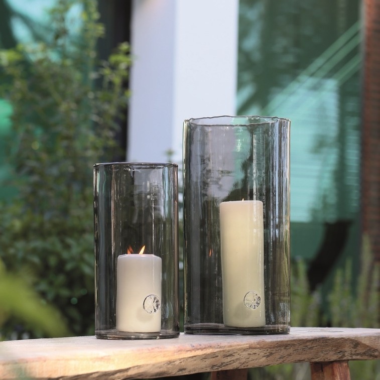 Zylinder mit Boden aus Glas