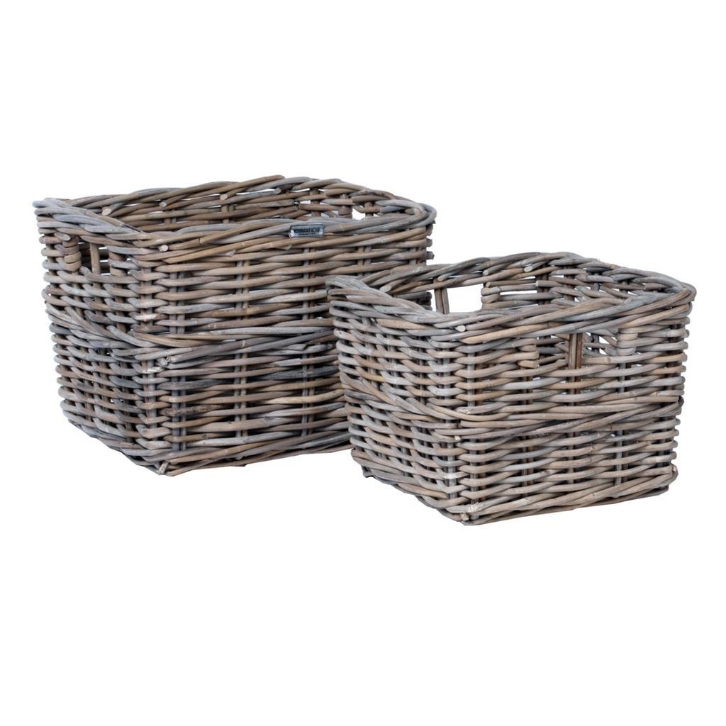 Korb 2-Set Polut grey