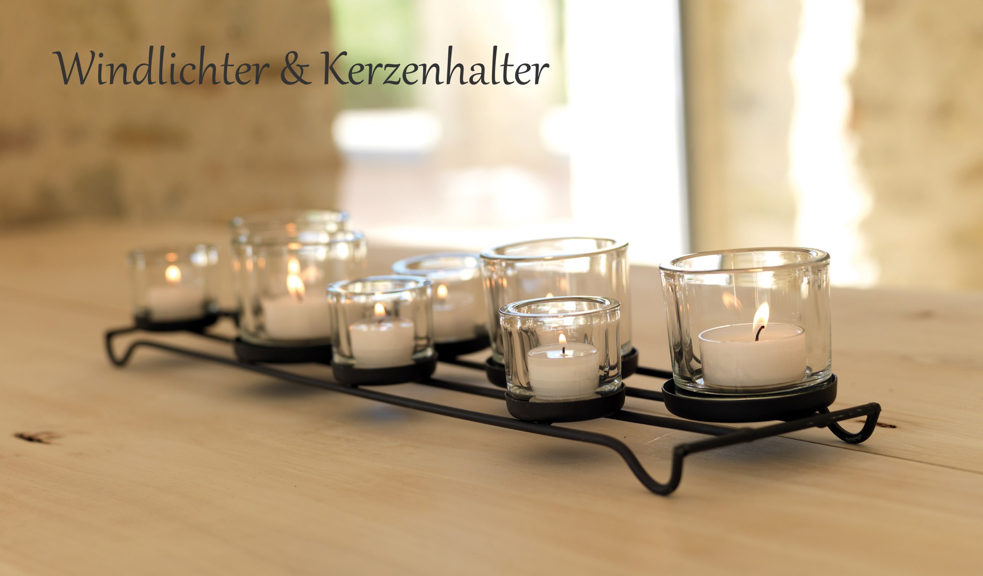 windlichter und kerzenhalter aus eisen, teak und driftholz